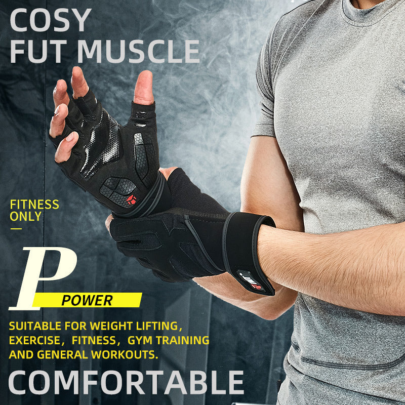 Gloves With Wrist Wrap Fitness Fitness Workout Wrist Wrap Men