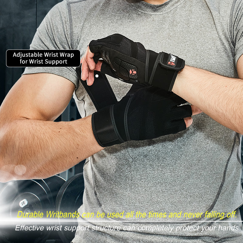 Gloves With Wrist Wrap Fitness Fitness Workout Wrist Wrap Men