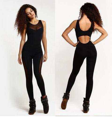 Mesh Workout Jumpsuit – One-Piece Activewear for Fitness & Training