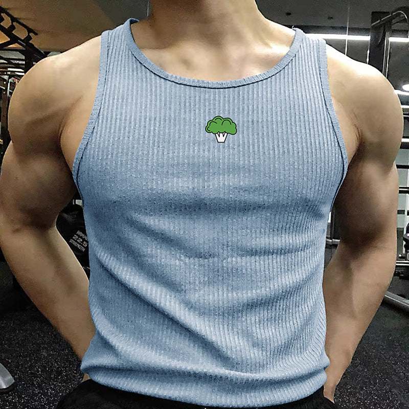 Mens Workout Vest Top – Stretchy Casual Tank for Gym and Sports