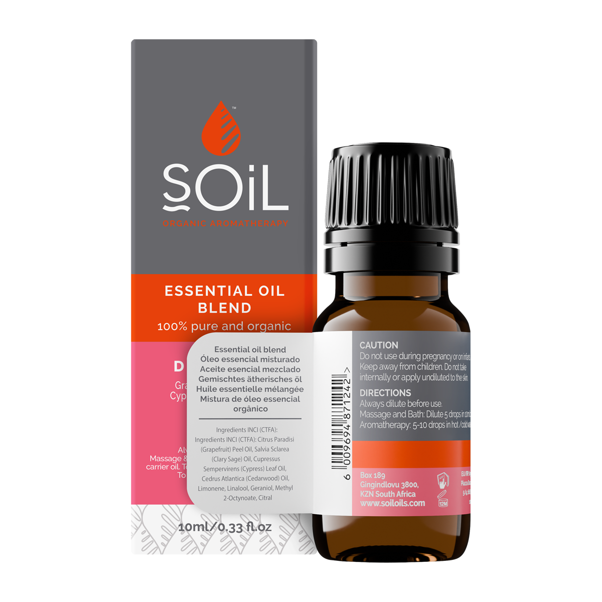 De-Stress - Organic essential oil blends 10ml