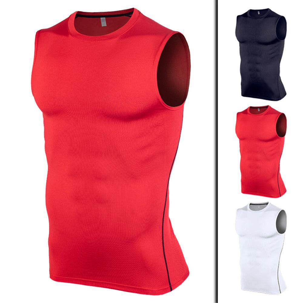 Fitness Gym Tshirt Vest – Sleeveless Quick-Dry Sports Top for Men