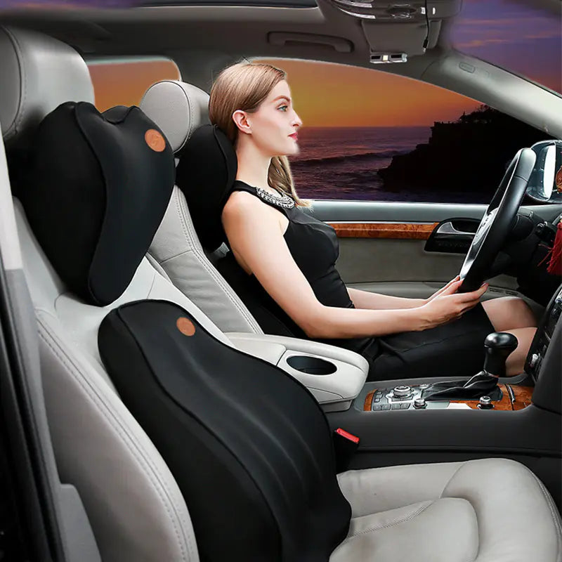 Car Lumbar Support Cushion with Memory Foam (All Seasons)