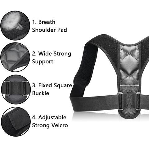Adjustable Posture Corrector – Back, Spine and Shoulder Support Brace Corrector