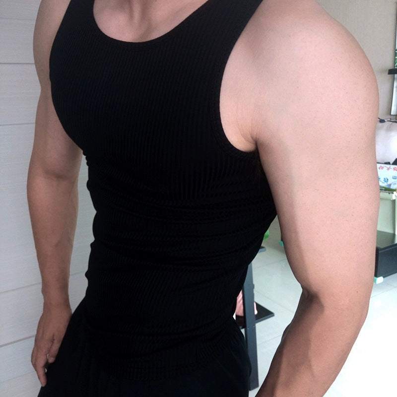 Mens Workout Vest Top – Stretchy Casual Tank for Gym and Sports