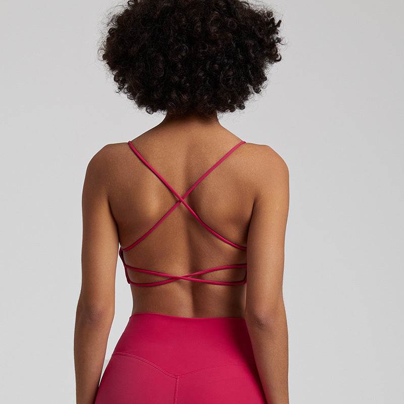 Nude Feel Workout Bra – Seamless Candy Color Bra for Gym & Yoga