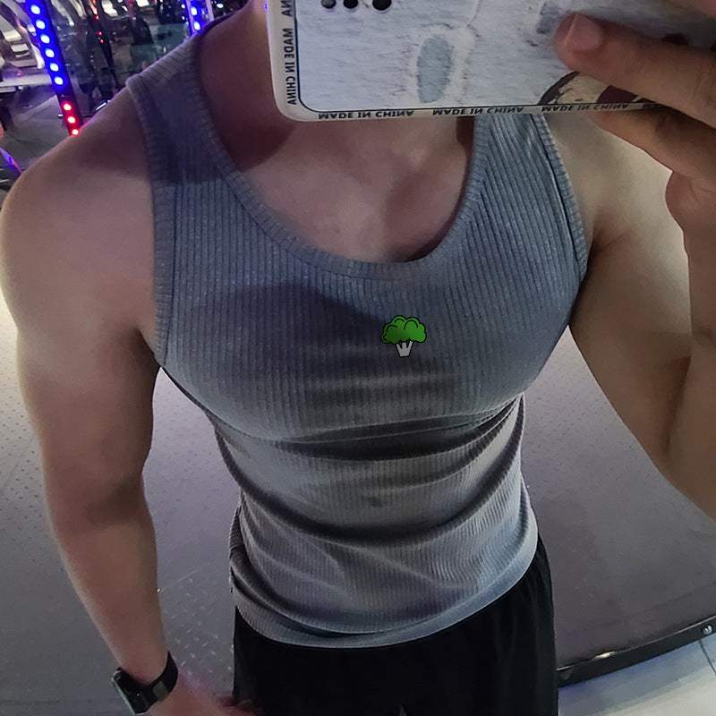 Mens Workout Vest Top – Stretchy Casual Tank for Gym and Sports