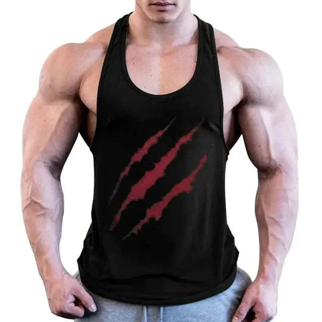 vest wear Plus Size Men's Sleeveless Beast Fitness Training Vest