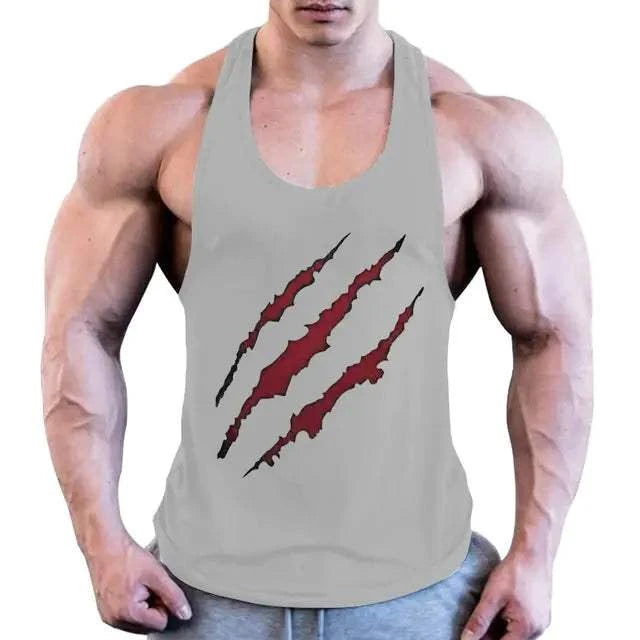 vest wear Plus Size Men's Sleeveless Beast Fitness Training Vest