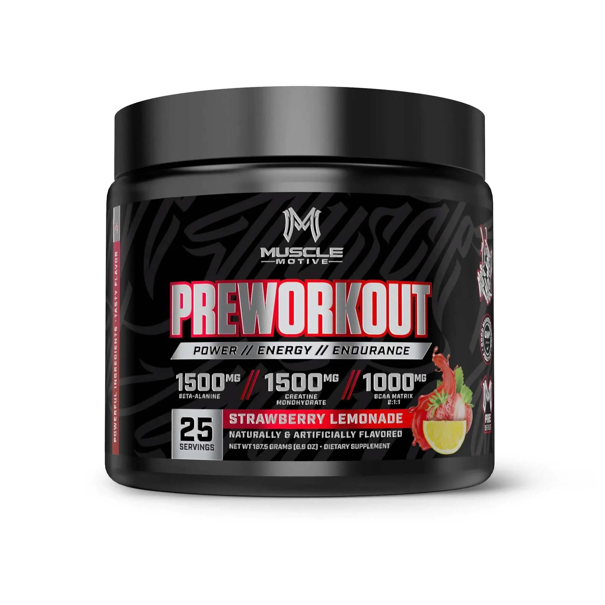 Pre-Workout Powder with Beta Alanine Creatine Monohydrate BCAA