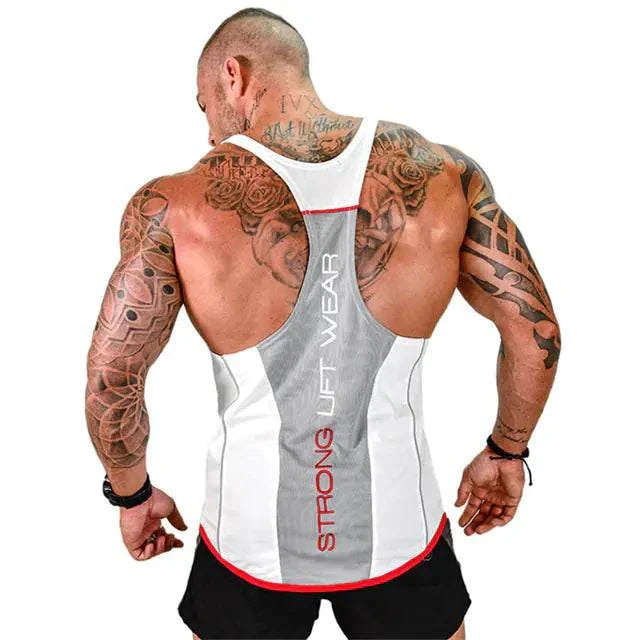v-taper workout Dr Troy’s  ultimate workout tank top.