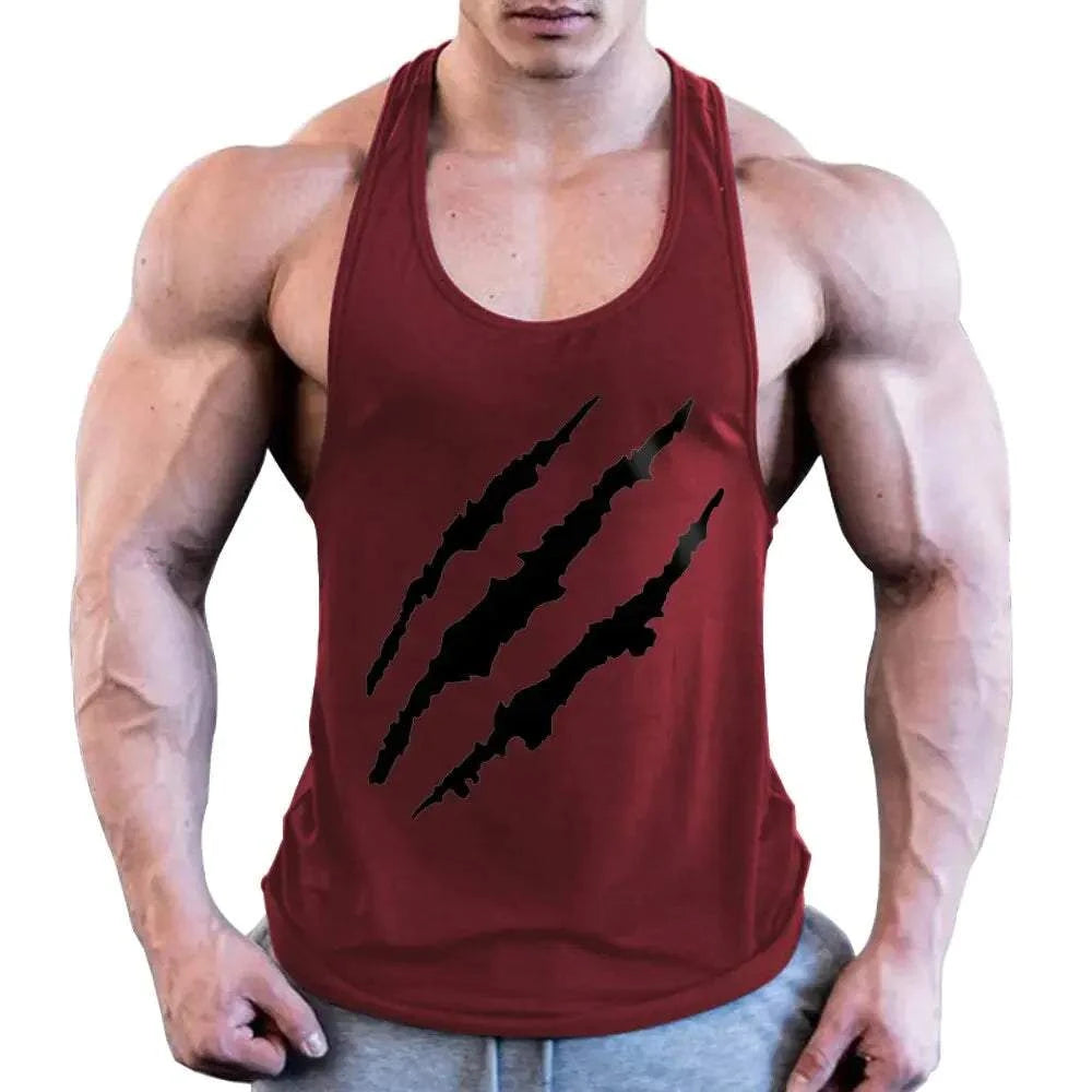 vest wear Plus Size Men's Sleeveless Beast Fitness Training Vest