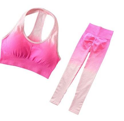Seamless Yoga Bodysuit – 2-Piece Women's Gym Set in Polyester Fit