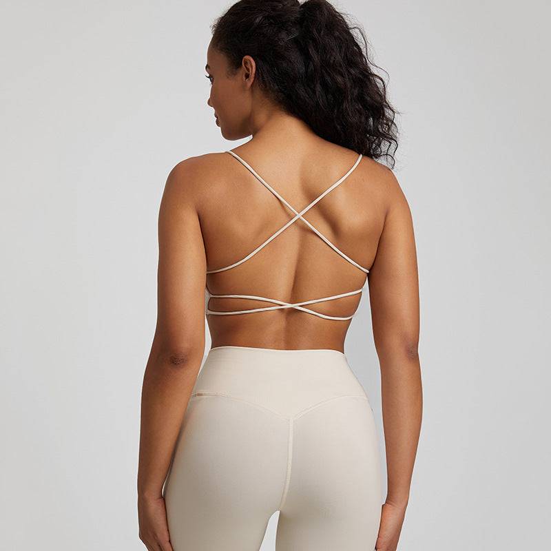 Nude Feel Workout Bra – Seamless Candy Color Bra for Gym & Yoga