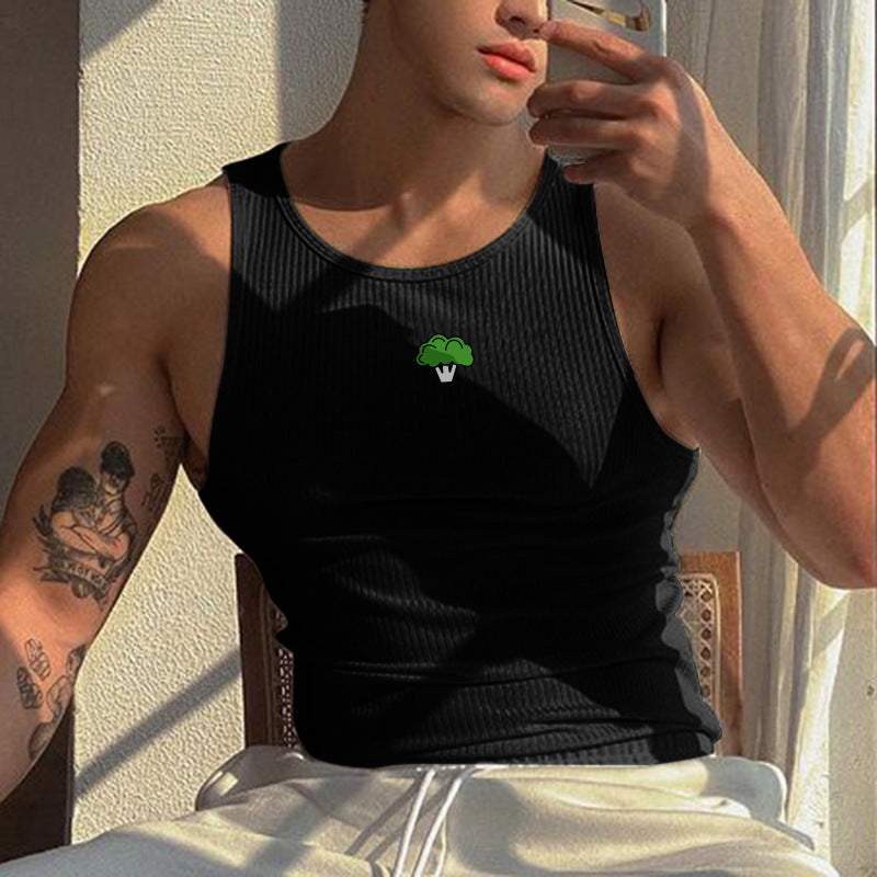Mens Workout Vest Top – Stretchy Casual Tank for Gym and Sports