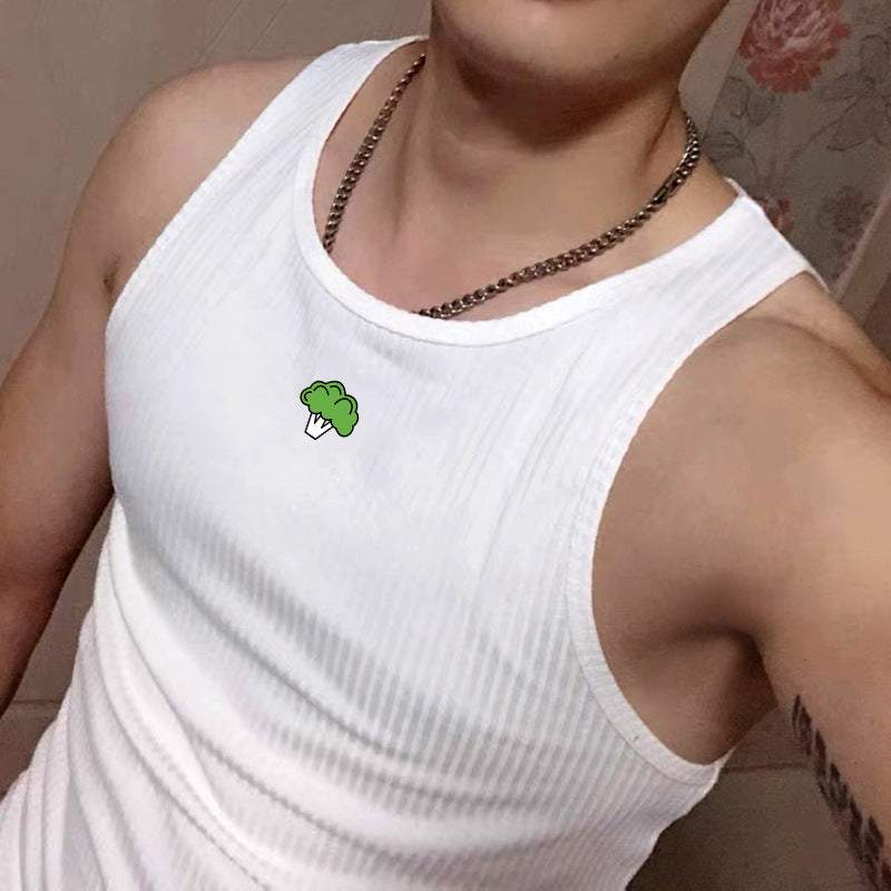 Mens Workout Vest Top – Stretchy Casual Tank for Gym and Sports