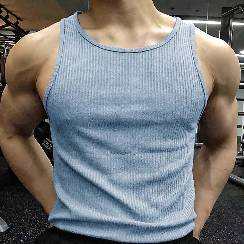 Mens Workout Vest Top – Stretchy Casual Tank for Gym and Sports
