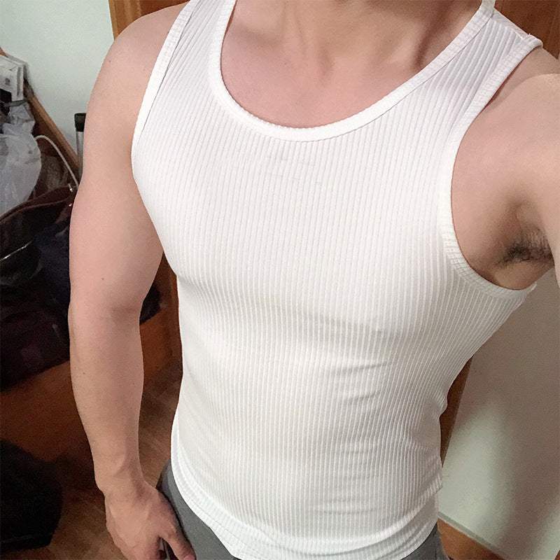 Mens Workout Vest Top – Stretchy Casual Tank for Gym and Sports