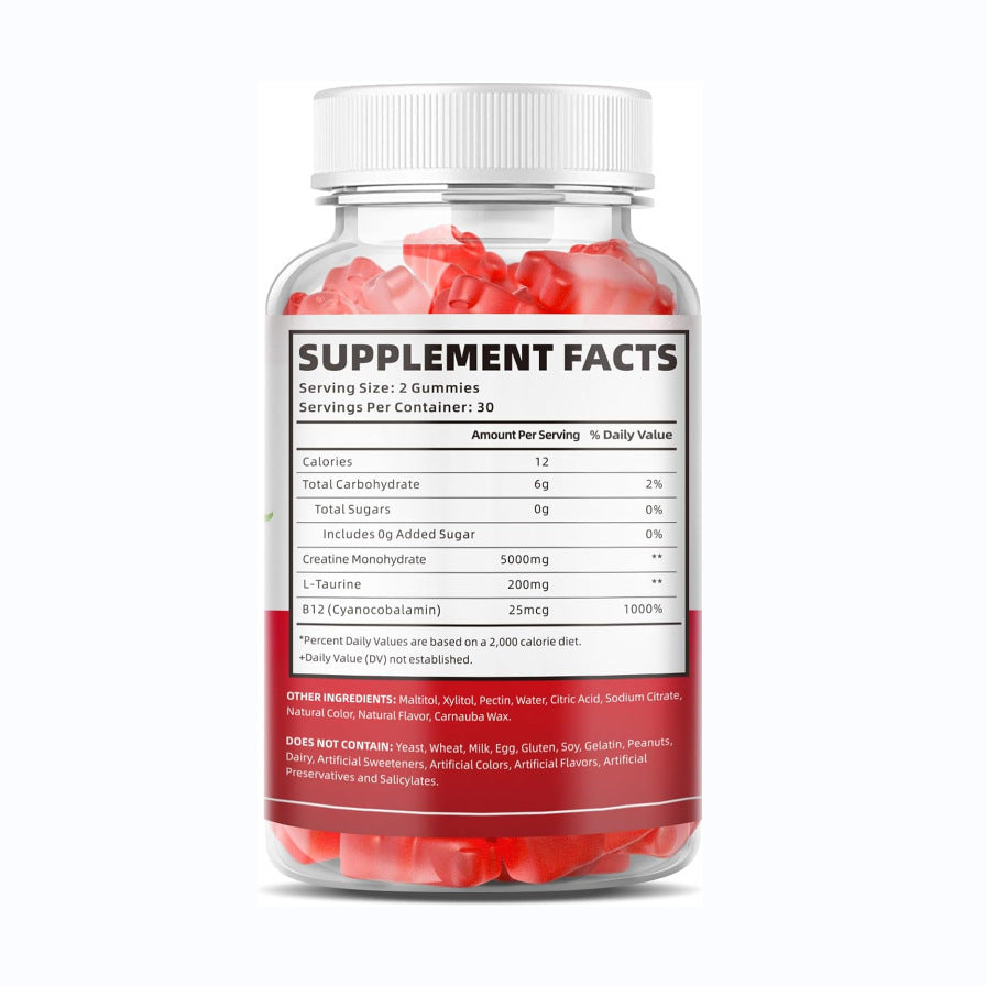 Creatine Monohydrate Gummies – Enhance Strength & Workout Recovery