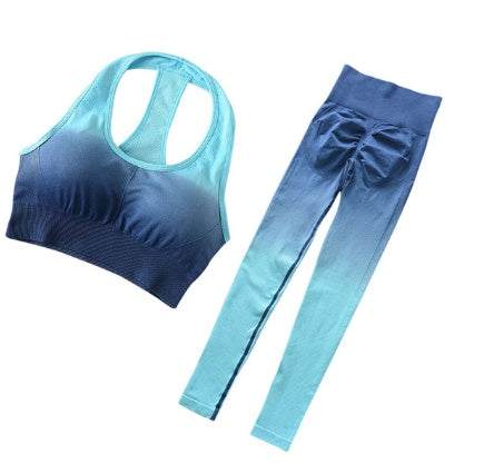 Seamless Yoga Bodysuit – 2-Piece Women's Gym Set in Polyester Fit