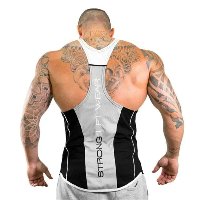 v-taper workout Dr Troy’s  ultimate workout tank top.