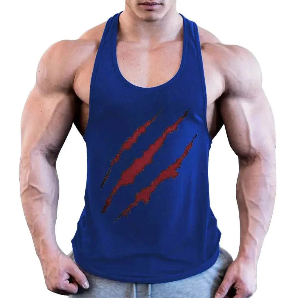 vest wear Plus Size Men's Sleeveless Beast Fitness Training Vest