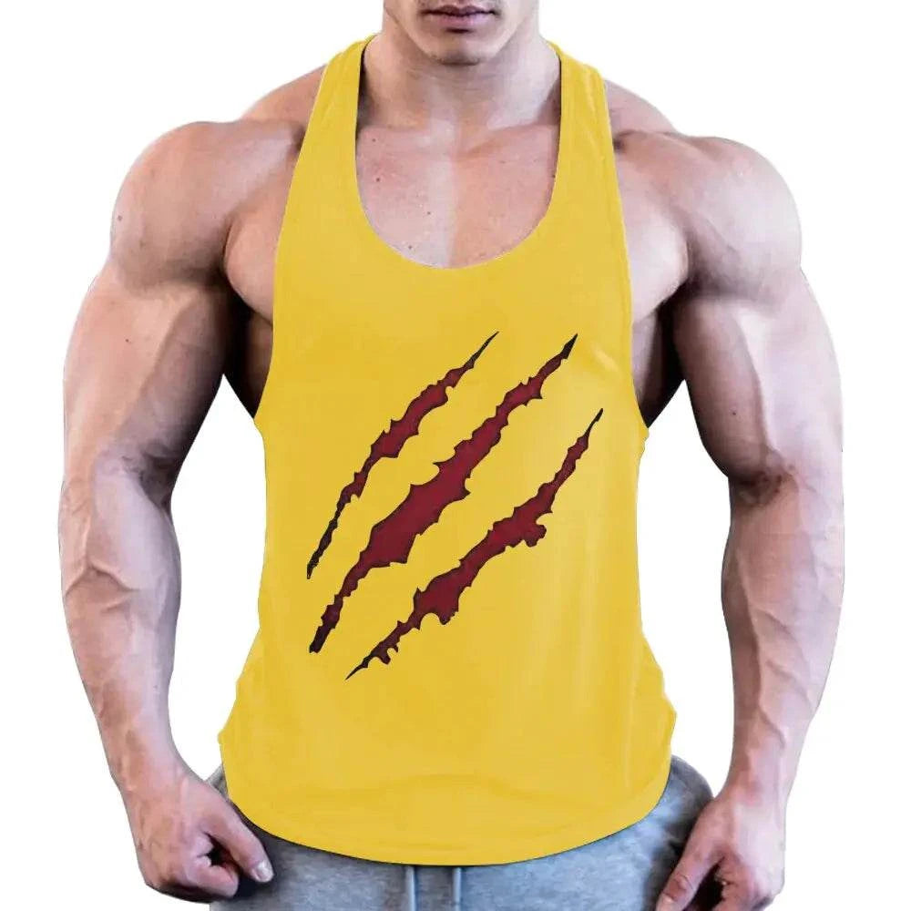 vest wear Plus Size Men's Sleeveless Beast Fitness Training Vest