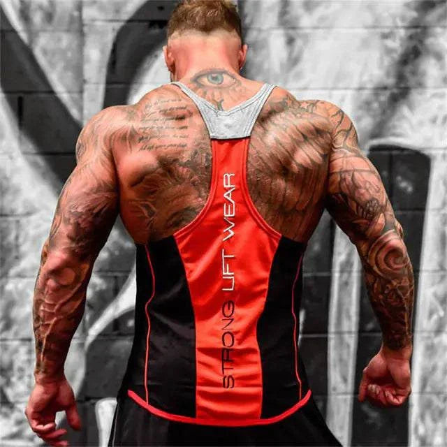v-taper workout Dr Troy’s  ultimate workout tank top.