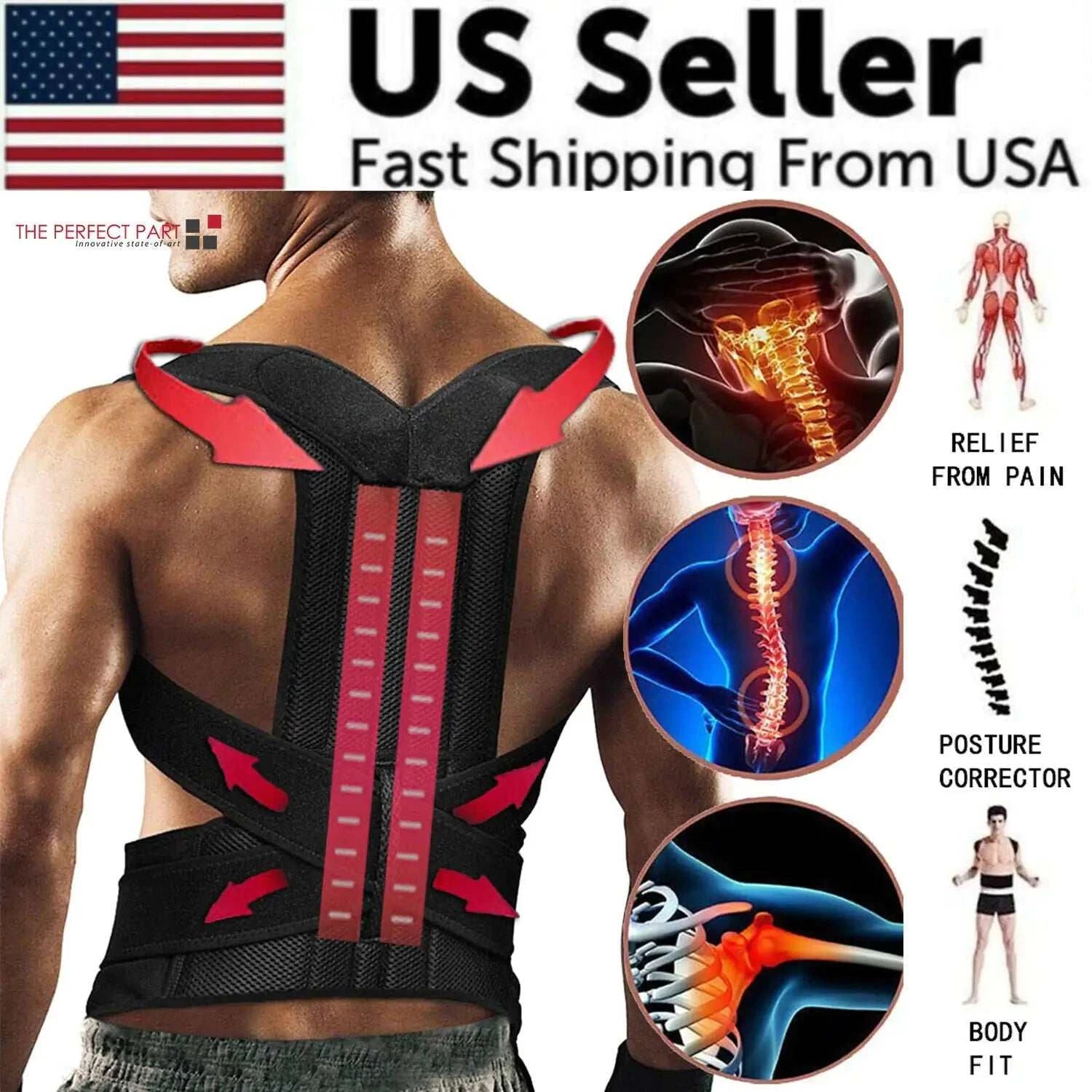 posture corrector and Low Back Support Shoulder Brace Belt