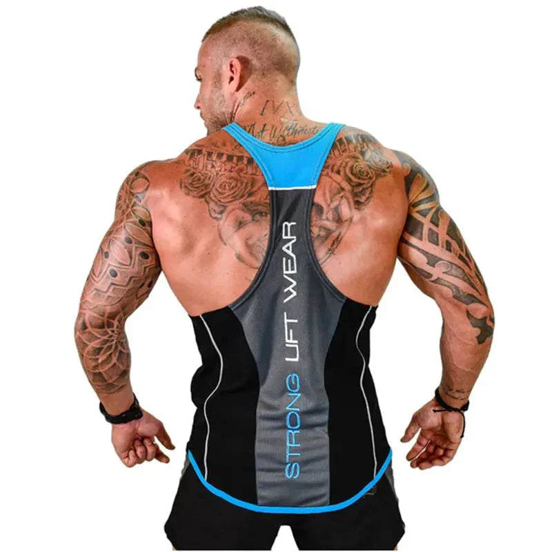 v-taper workout Dr Troy’s  ultimate workout tank top.